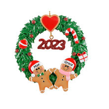 Load image into Gallery viewer, Personalized 2024 Christmas Gift Ornament Ginger Bread Couple Ornament