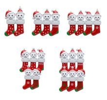 Load image into Gallery viewer, Personalized Christmas Gift Customize Christmas Ornament Bear Stocking Family