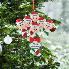 Load image into Gallery viewer, Personalized House Ornament Christmas Ornament Elves Family of 6