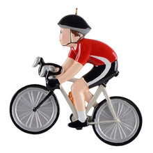Load image into Gallery viewer, Personalized Christmas Sport Ornament Bicycle Girl