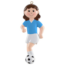 Load image into Gallery viewer, Personalized Christmas Sport Ornament Soccer Girl/Boy