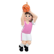 Load image into Gallery viewer, Personalized Christmas Sport Ornament Basketball Girl/Boy