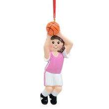 Load image into Gallery viewer, Personalized Christmas Sport Ornament Basketball Girl/Boy
