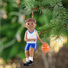 Load image into Gallery viewer, Personalized Christmas Sport Ornament Basketball Boy Ethnic