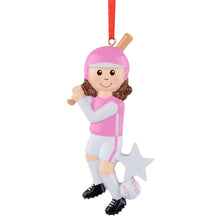 Load image into Gallery viewer, Personalized Christmas Gift for Girl Baseball Player Sport Ornament Baseball Ornament