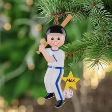 Load image into Gallery viewer, Personalized 2024 Christmas Gift for Sports Christmas Tree Decor Ornament Baseball Boy