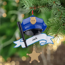 Load image into Gallery viewer, Personalized Occupation Christmas Ornaments Policeman Ornament