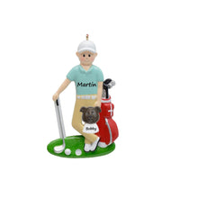 Load image into Gallery viewer, Personalized Christmas Sport Ornament Golf Boy/Girl