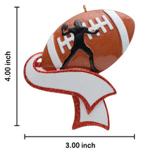 Load image into Gallery viewer, Personalized Christmas Sport Ornament Footaball