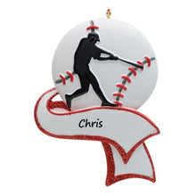 Load image into Gallery viewer, 2024 Christmas Gift for Baseball Player Sport Ornament Personalized Baseball Ornament