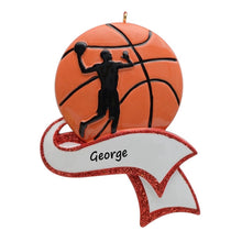 Load image into Gallery viewer, Personalized Christmas Sport Ornament Basketball