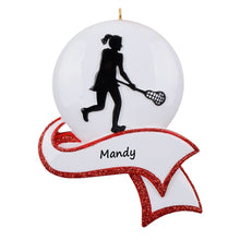 Load image into Gallery viewer, Personalized Christmas Sport Ornament Women's Lacrosse