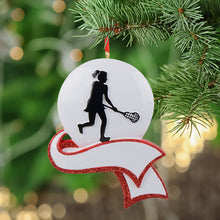 Load image into Gallery viewer, Personalized Christmas Sport Ornament Women's Lacrosse
