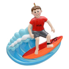 Load image into Gallery viewer, Maxora Personalized Christmas Gift Sport Ornament Surfing Boy