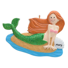 Load image into Gallery viewer, Christmas Gift for Girl Personalized Christmas Ornament Mermaid