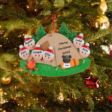 Load image into Gallery viewer, Customized Christmas Gift Ornament Camp Out Family 6