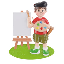 Load image into Gallery viewer, Personalized Gift Christmas Tree Decoration Ornament Artist Girl