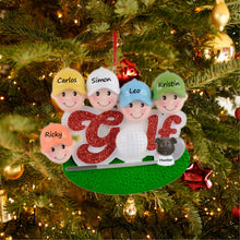 Load image into Gallery viewer, Customized Christmas Decoration Ornament Sport Gift Golf Friend of 5