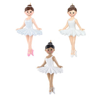 Load image into Gallery viewer, Personalized Christmas Sport Ornament Ballerina Girl Different Color Options