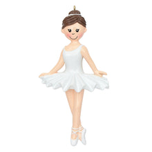 Load image into Gallery viewer, Personalized Christmas Sport Ornament Ballerina Girl Different Color Options