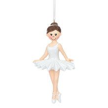 Load image into Gallery viewer, Personalized Christmas Sport Ornament Ballerina Girl Different Color Options