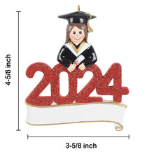Load image into Gallery viewer, Customize 2024 Christmas Ornament Gift Graduate Boy/Girl