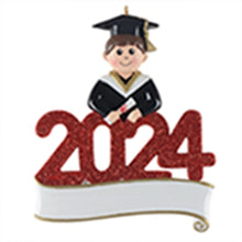 Load image into Gallery viewer, Personalized Gift 2024 Christmas Ornament Graduate Boy/Girl