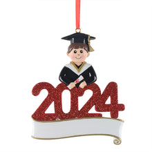 Load image into Gallery viewer, Personalized Gift 2024 Christmas Ornament Graduate Boy/Girl