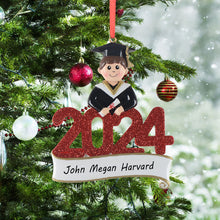 Load image into Gallery viewer, Personalized Gift 2024 Christmas Ornament Graduate Boy/Girl