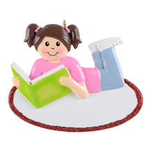 Load image into Gallery viewer, Personalized Christmas Ornament Love Reading Girl/Boy