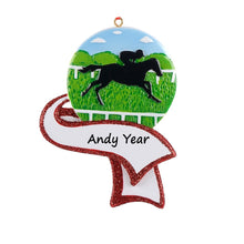 Load image into Gallery viewer, Personalized Christmas Sport Ornament Horse Riding