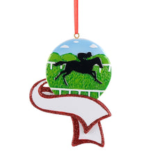 Load image into Gallery viewer, Personalized Christmas Sport Ornament Horse Riding