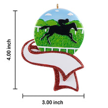 Load image into Gallery viewer, Personalized Christmas Sport Ornament Horse Riding