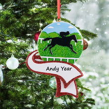 Load image into Gallery viewer, Personalized Christmas Sport Ornament Horse Riding