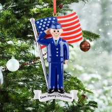 Load image into Gallery viewer, Christmas Gift for Army Department Personalized Military Ornament