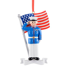 Load image into Gallery viewer, Christmas Gift for Army Department Personalized Military Ornament