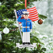 Load image into Gallery viewer, Christmas Gift for Army Department Personalized Military Ornament