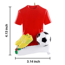 Load image into Gallery viewer, Personalized Christmas Ornament Soccer