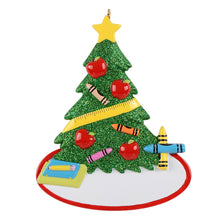 Load image into Gallery viewer, Personalized Gift for School & Teacher Christmas Decoration Ornament A+ Educator