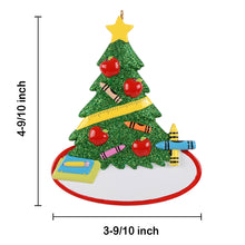 Load image into Gallery viewer, Personalized Gift for School & Teacher Christmas Decoration Ornament A+ Educator