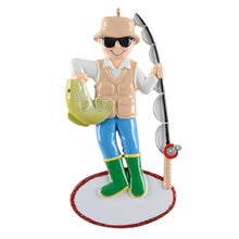 Load image into Gallery viewer, Personalized Fishingman Gift Christmas Decoration Ornament Fisherman