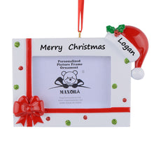 Load image into Gallery viewer, Personalized Christmas Ornament The Holiday Photo frame