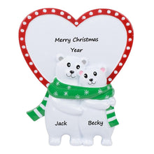 Load image into Gallery viewer, Customize Gift Christmas Decaration Table top Polar Bear Family 2