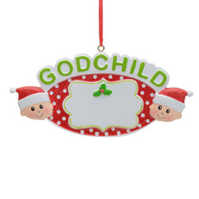 Load image into Gallery viewer, Christmas Tree Decoration Personalized Ornament Gift GodChild