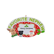 Load image into Gallery viewer, Christmas Personalized Ornament Gift Favorite Nephew