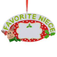 Load image into Gallery viewer, Personalized Tree Ornaments Christmas Gift Favorite Niece