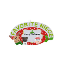 Load image into Gallery viewer, Personalized Tree Ornaments Christmas Gift Favorite Niece