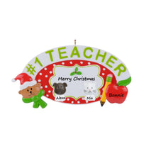 Load image into Gallery viewer, Maxora Christmas Personalized Ornament Gift for Teacher #1Teacher