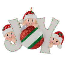 Load image into Gallery viewer, Personalized Ornament Christmas Gift Decoration Ornament JOY Family 3