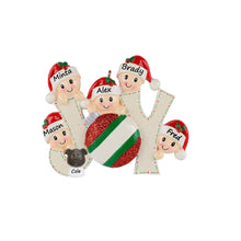 Load image into Gallery viewer, Personalized Christmas Gift Christmas Tree decor Ornament for Family of 5 JOY